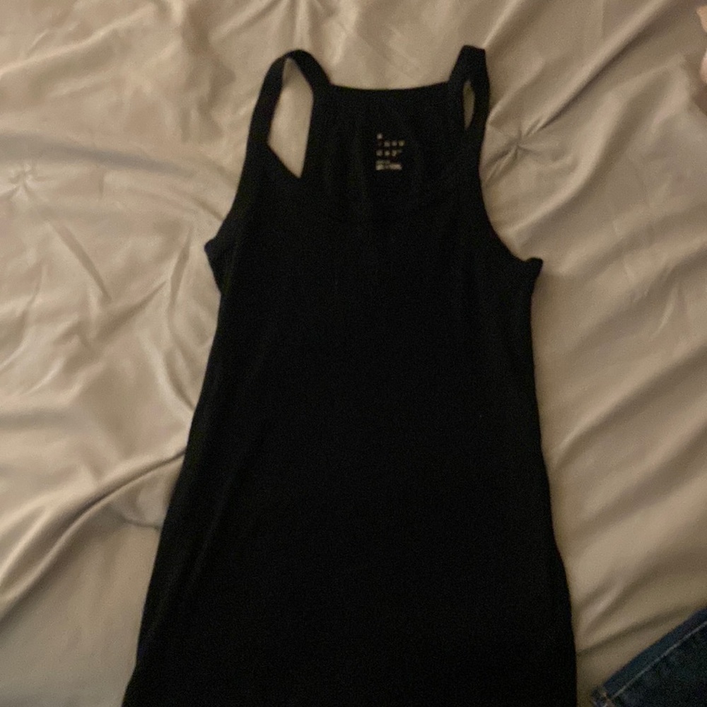 black tank top